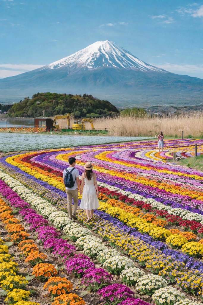 大石公園と富士山